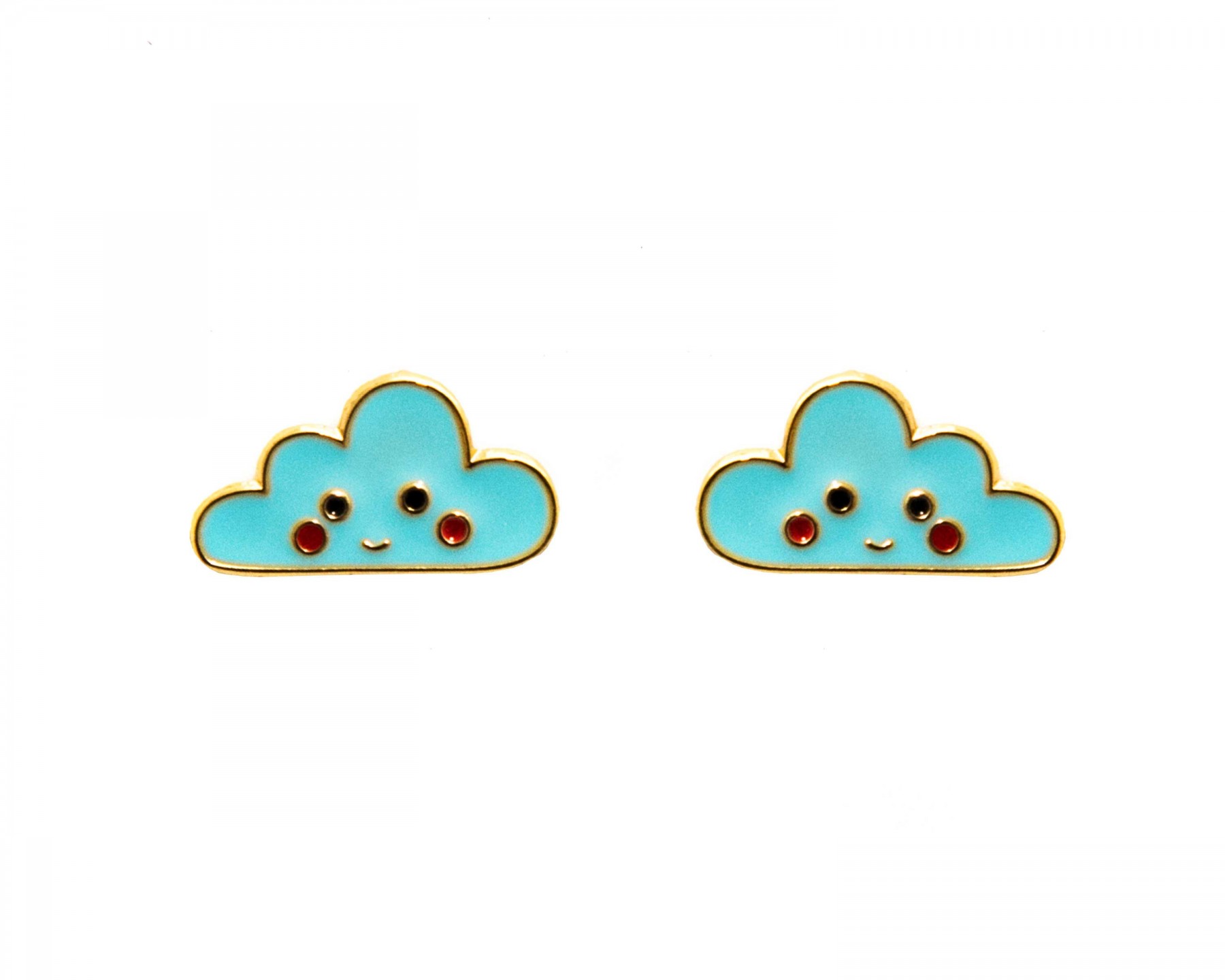 Cloud earrings | Earrings | enamel earrings | acorn & will
