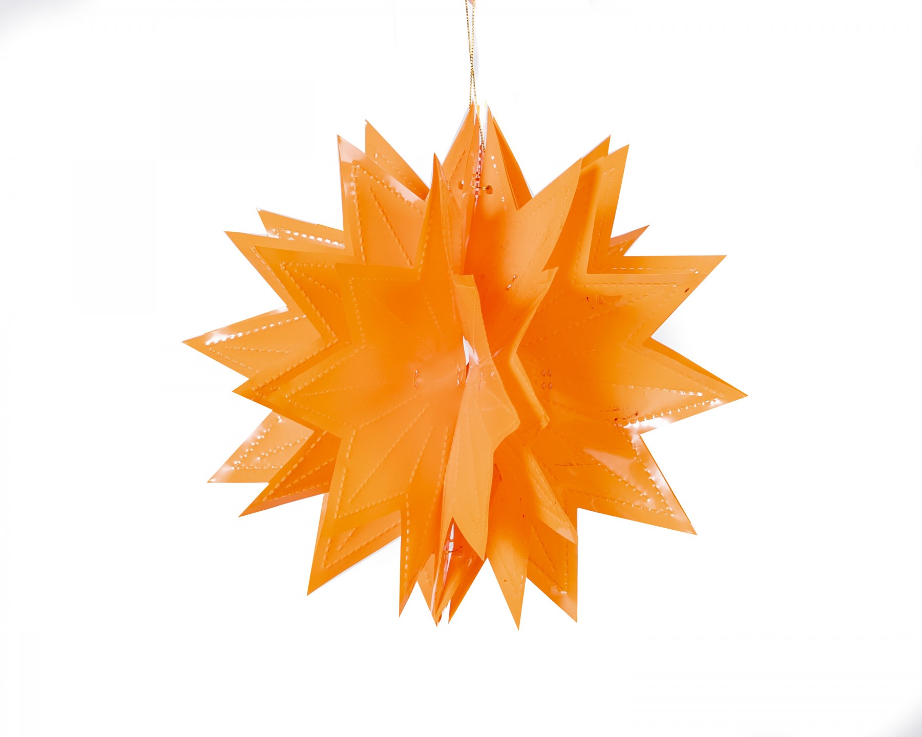 small pompom decoration - orange