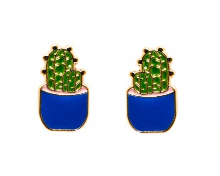 val cactus earrings