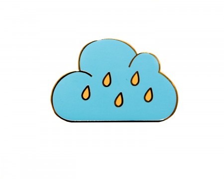 rainy day cloud pin