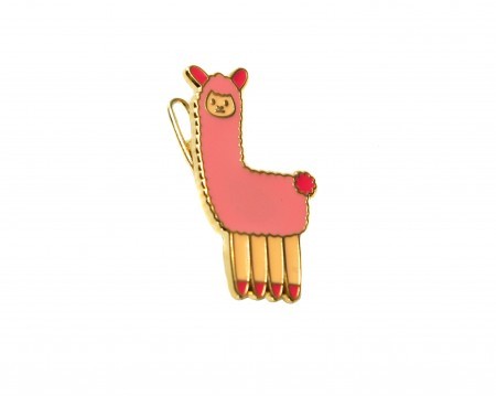llama hair clip