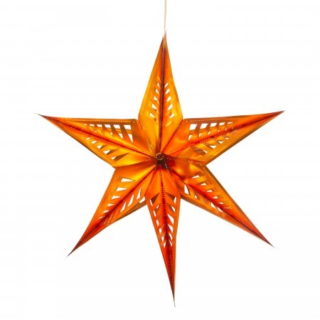 large star decoration - copper